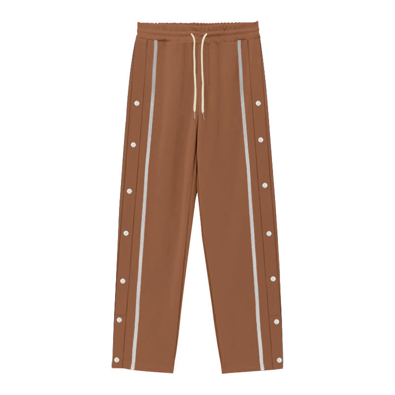 Pantalon décontracté de sport pour homme – Coupe droite ample, pantalon quotidien