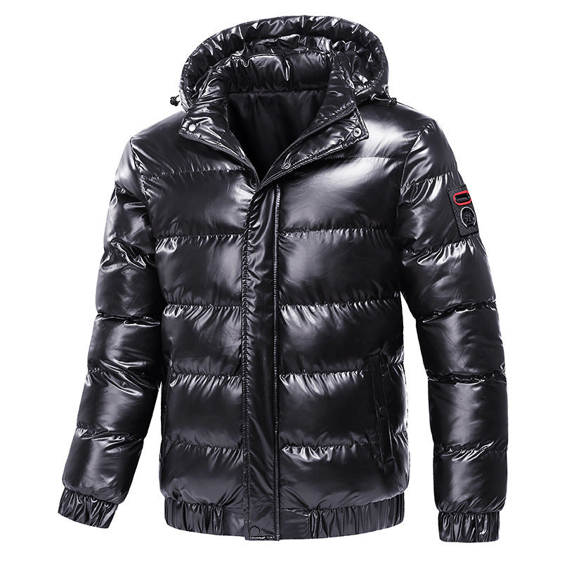 Veste d'hiver de moto pour homme – Manteau chaud en coton avec fermeture éclair