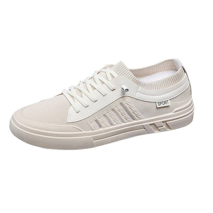 Loom & Soul™ Men’s Skateboard Shoes – Low-Top Casual Sneakers with Breathable Mesh Lining & Durable Injection Sole