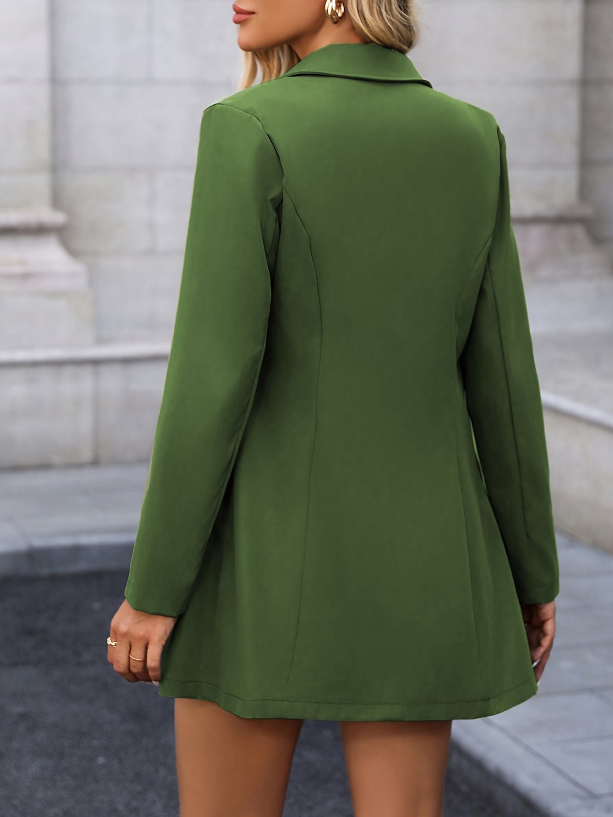 Veste à revers minimaliste pour femme – Vêtement d'extérieur décontracté et élégant pour toutes les saisons