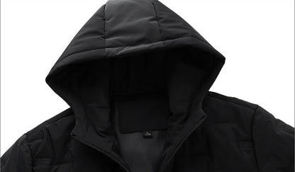 Loom & Soul™ Men’s Down Padded Suit Set – Hooded Winter Jacket & Matching Pants for Warmth and Style