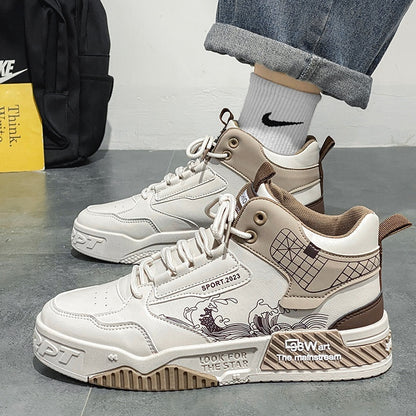 Chaussures montantes décontractées Loom & Soul™ pour homme – Baskets à lacets faciles à porter avec doublure en maille et semelle en caoutchouc