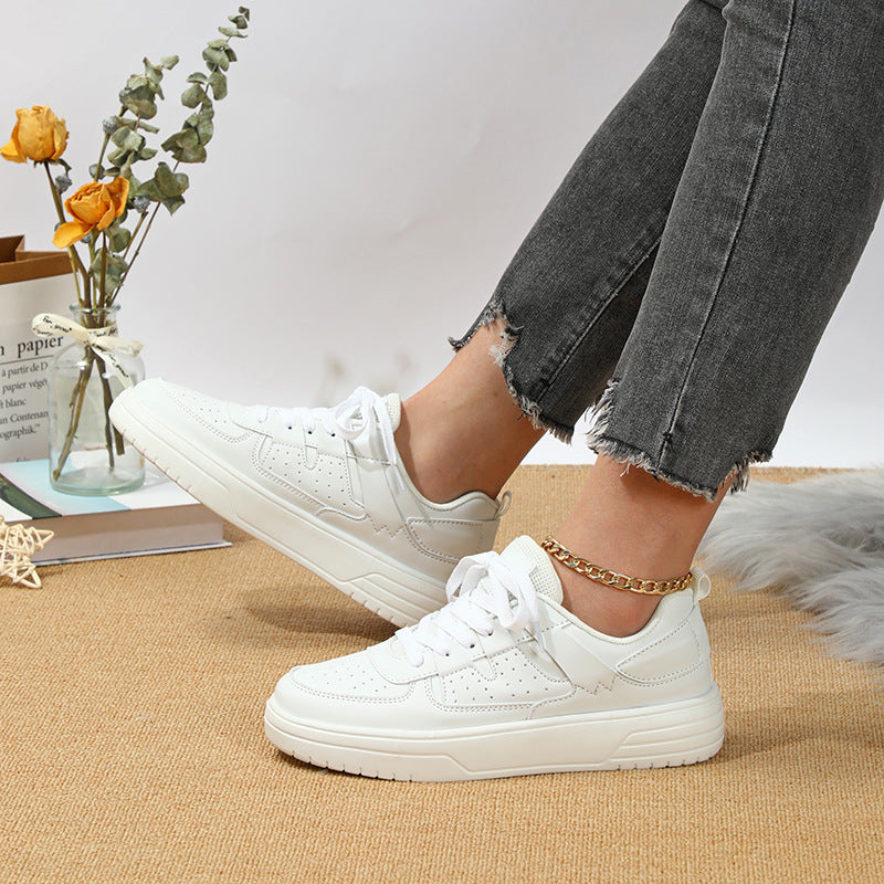 Loom & Soul Baskets plateforme unisexe – Chaussures de sport décontractées antidérapantes de style européen et américain avec semelle souple en EVA