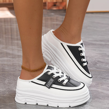 Chaussures plates décontractées d'été – Sandales quotidiennes confortables à lacets