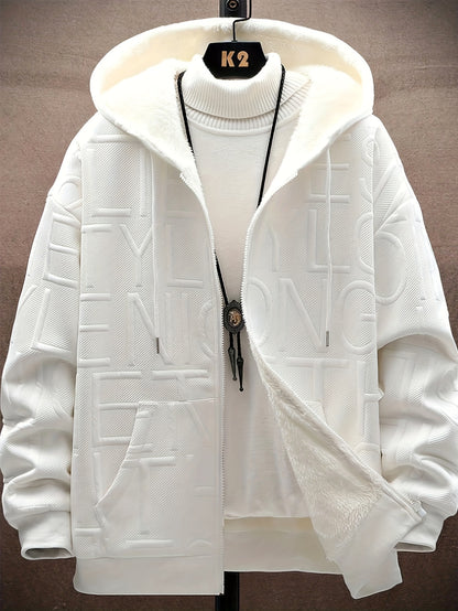 Sweat à capuche zippé en molleton Loom & Soul pour homme – Édition fêtes de fin d’année