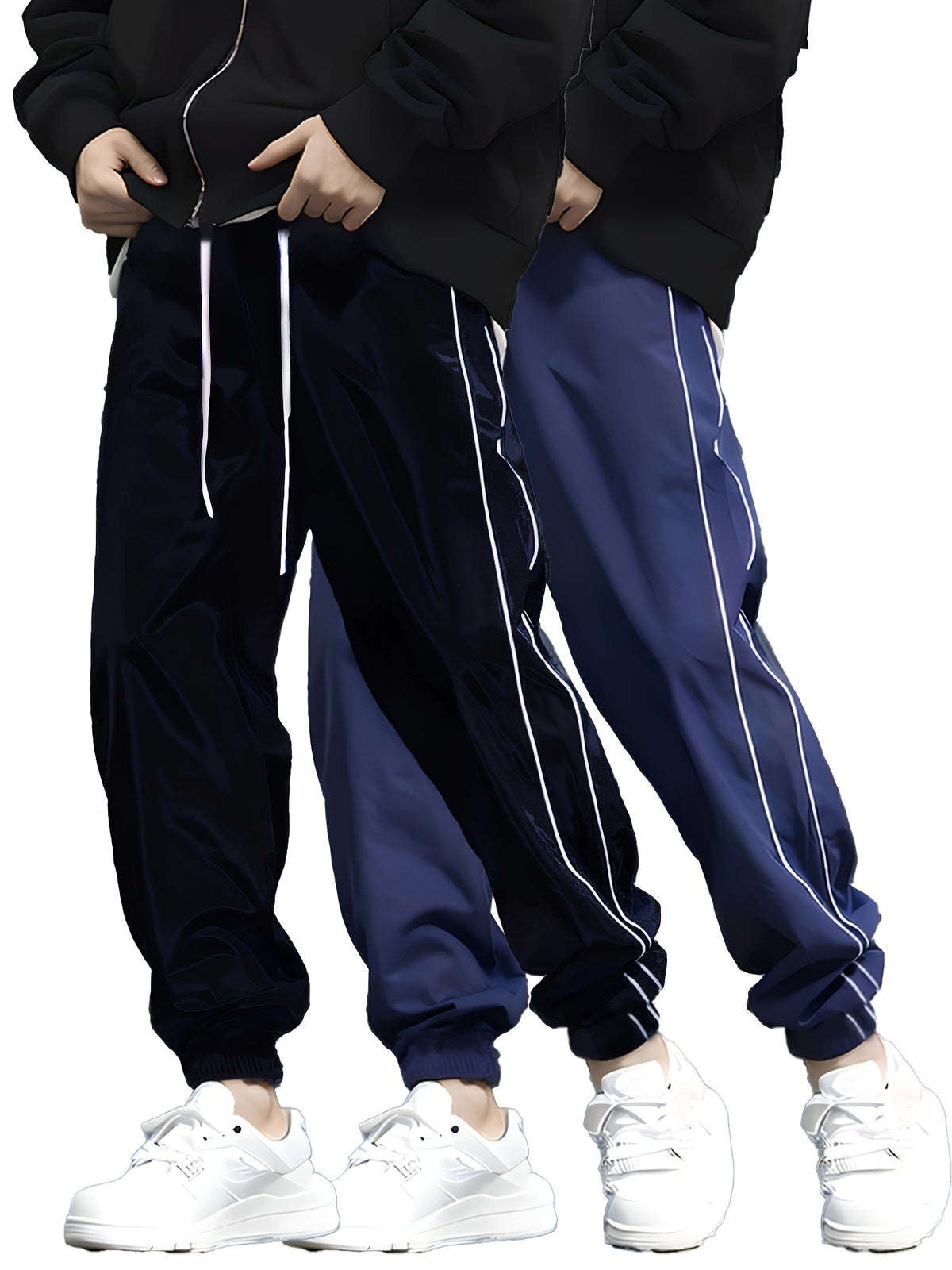Pantalon de jogging décontracté pour homme – respirant, coupe ample, avec cordon de serrage