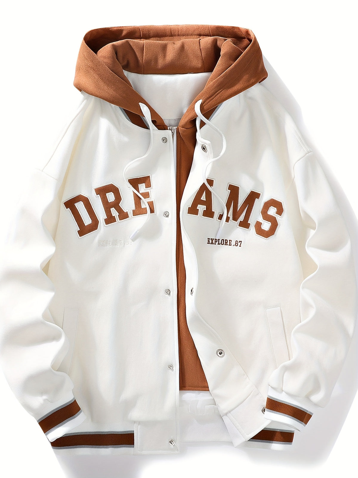 Chaqueta con capucha "DREAMS" para hombre de Loom & Soul – Abrigo holgado estilo streetwear
