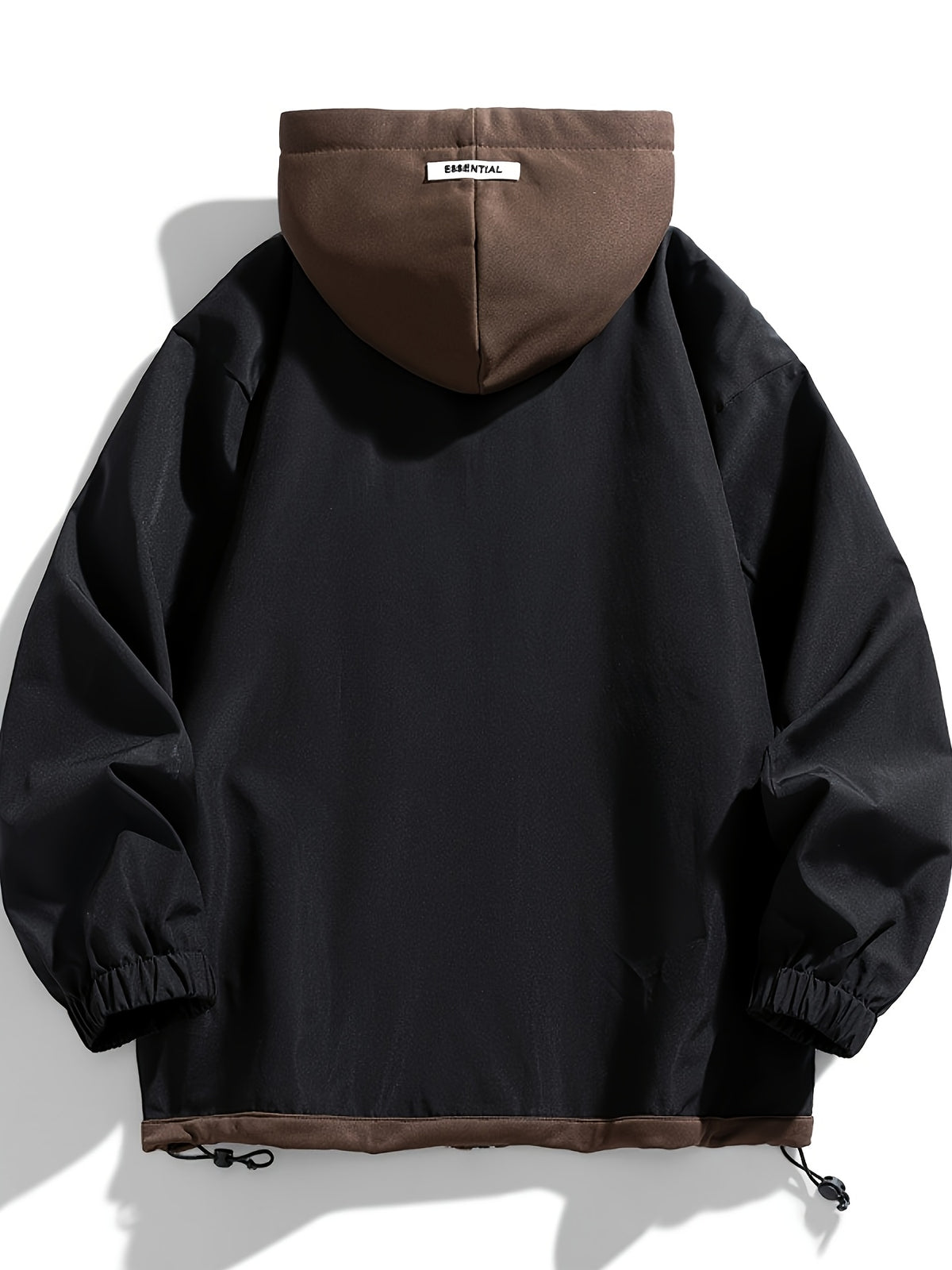 Veste zippée color block Loom & Soul pour homme – Coupe-vent léger à capuche