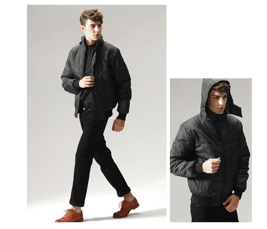 Loom & Soul Men’s Winter Parka – Thick Warm Hooded Jacket Coat