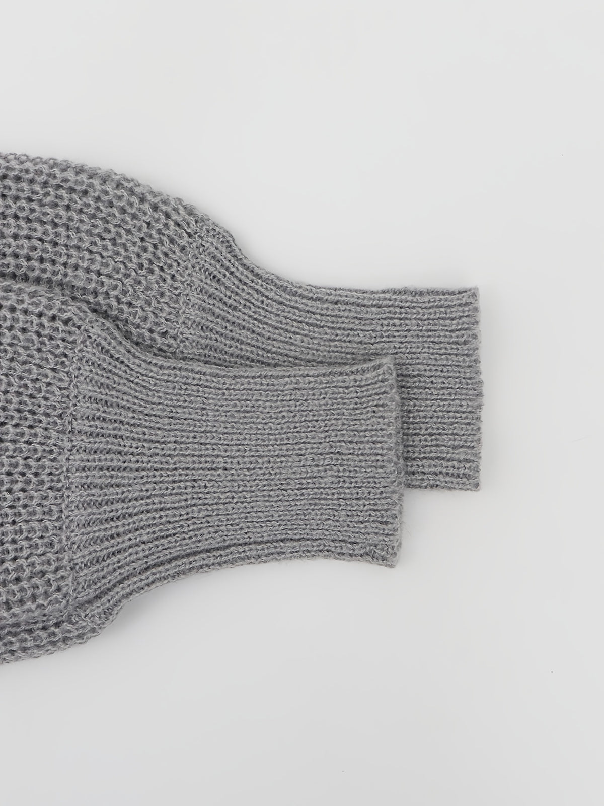Elegant Deep V-Neck Ribbed Cardigan – Women’s Fall/Winter Knit Sweater