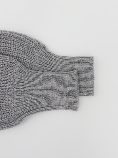 Elegant Deep V-Neck Ribbed Cardigan – Women’s Fall/Winter Knit Sweater