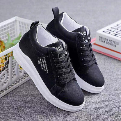 Loom & Soul™ Women’s Thick-Soled Velvet Sneakers – Warm Casual All-Match Daddy Shoes