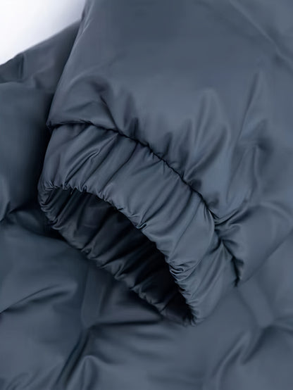 Men’s Windproof Hooded Jacket – Full-Zip Outdoor Winter Coat