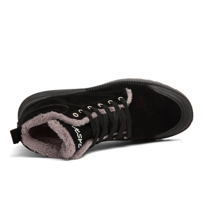 Bottines chaudes Loom & Soul pour hommes – Chaussures d'hiver confort en suède pelucheux