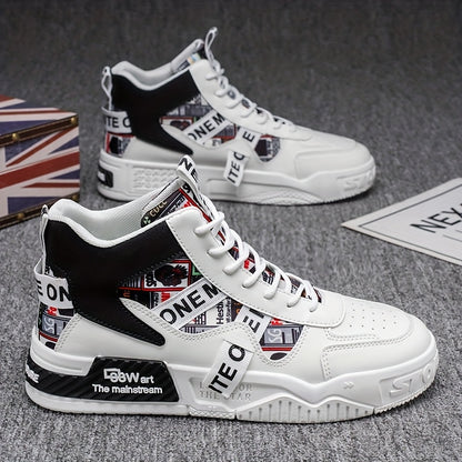 Baskets montantes de skateboard pour homme – Sneakers de ville tendance et décontractées