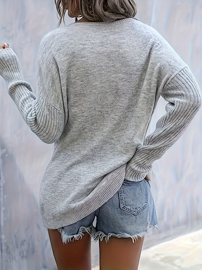 Haut cœur noir pour femme – Blouse élégante à col rond, toutes saisons