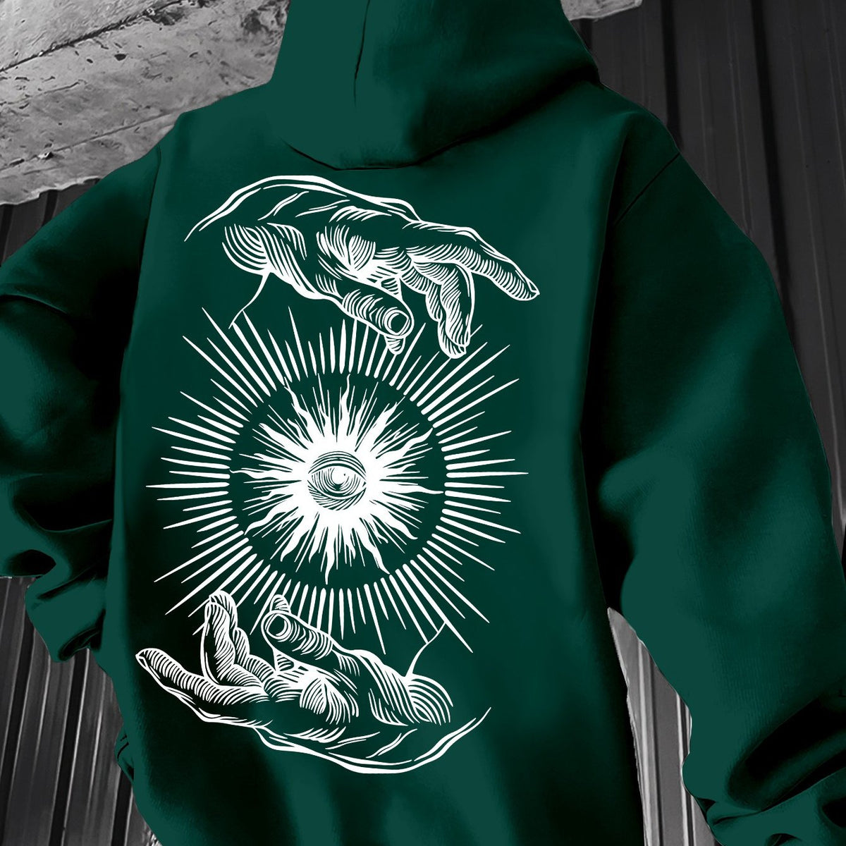 Pull à capuche léger pour homme – Graphisme minimaliste, idéal pour le printemps