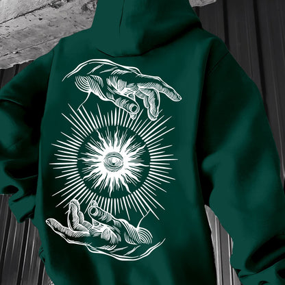 Pull à capuche léger pour homme – Graphisme minimaliste, idéal pour le printemps
