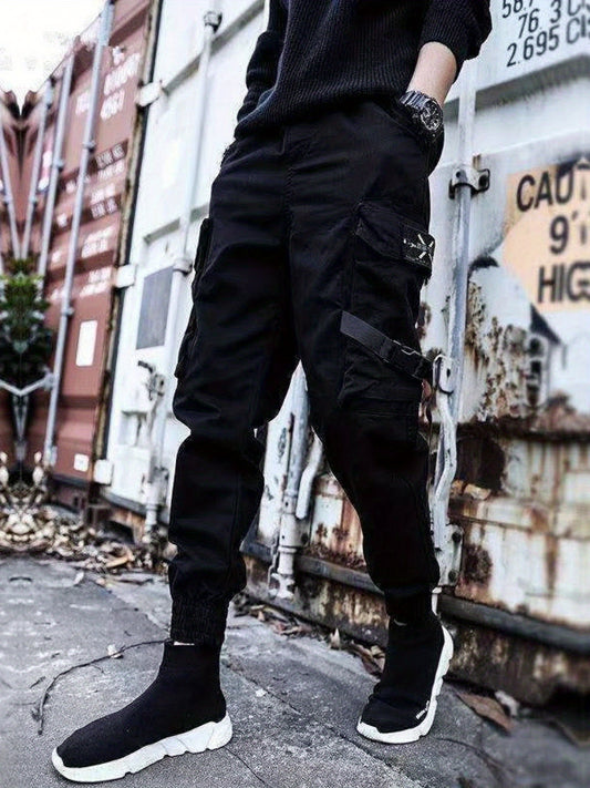 Men’s Slim Cargo Joggers – Trendy Street Pants
