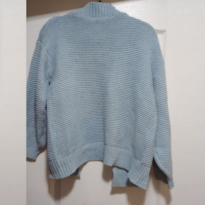 Cardigan en fausse maille mohair pour femme – Manteau pull d'hiver chaud et ample