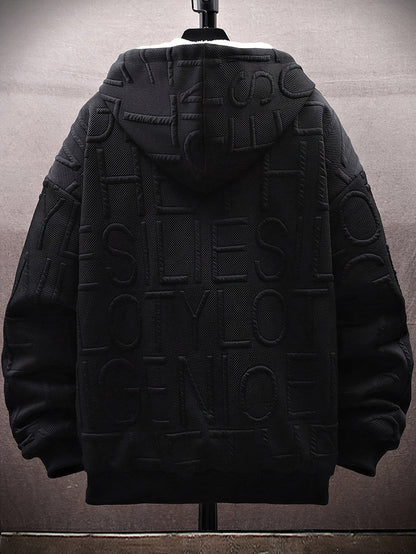 Sweat à capuche zippé en molleton Loom & Soul pour homme – Édition fêtes de fin d’année