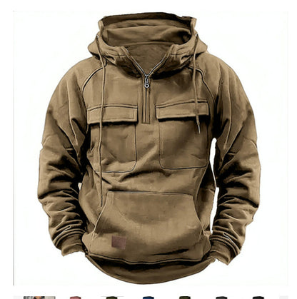Sweat à capuche zippé Loom & Soul™ pour homme – Molleton épais avec cordon de serrage et poches