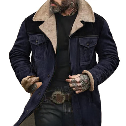 Blouson utilitaire color-block homme – Manteau en mélange de coton multi-poches
