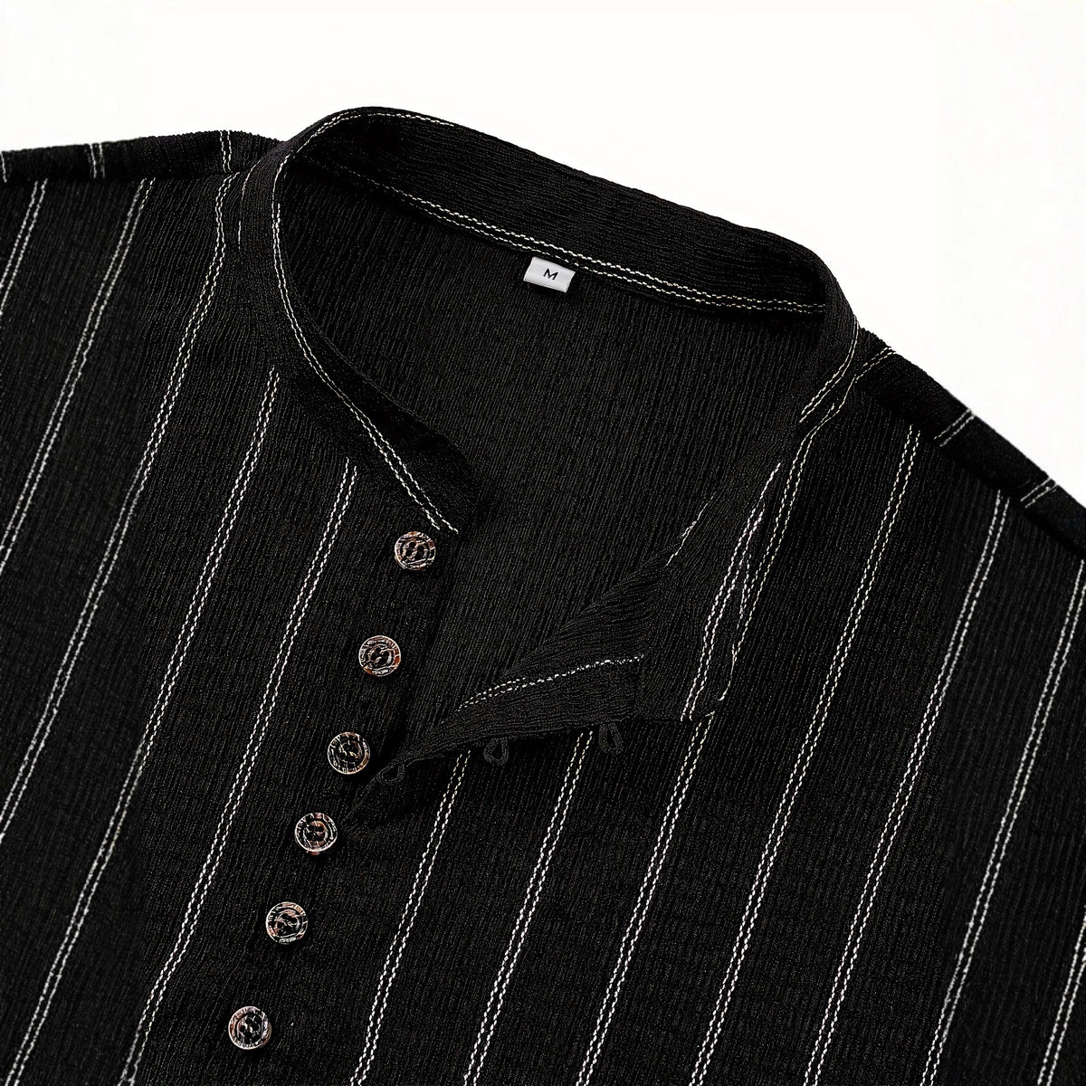Men’s Striped Crew Neck Long Sleeve – Slim Fit Casual Pullover