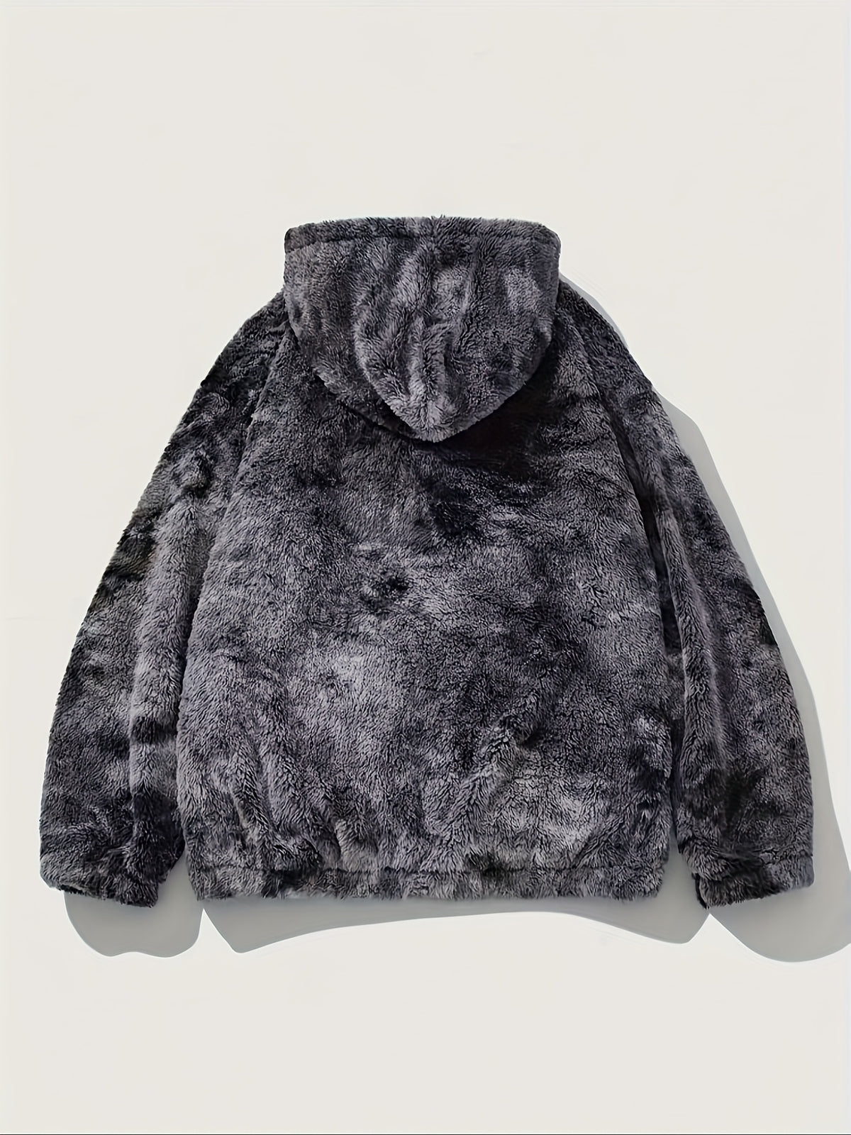Veste polaire tie-dye Loom & Soul pour homme – Vêtement d'extérieur chaud à capuche en molleton doux et moelleux