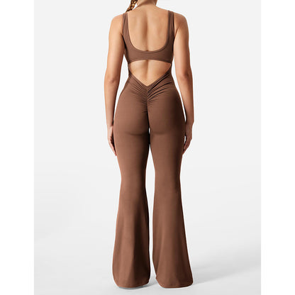 Women’s Slim Fit Backless Yoga Jumpsuit – Sculpting Activewear