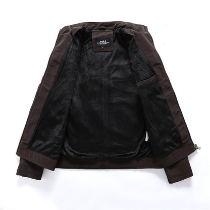 Loom & Soul™ Men’s Fashion PU Leather Jacket – Classic Street Style Biker Coat with Modern Edge