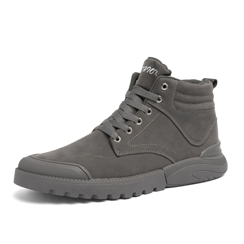 Bottines chaudes Loom & Soul pour hommes – Chaussures d'hiver confort en suède pelucheux