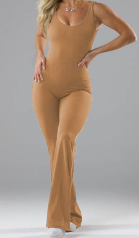 Women’s Slim Fit Backless Yoga Jumpsuit – Sculpting Activewear
