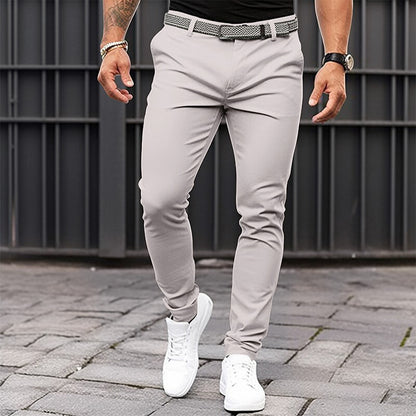 Men’s Slim Fit Casual Trousers – Stretch Business Pants