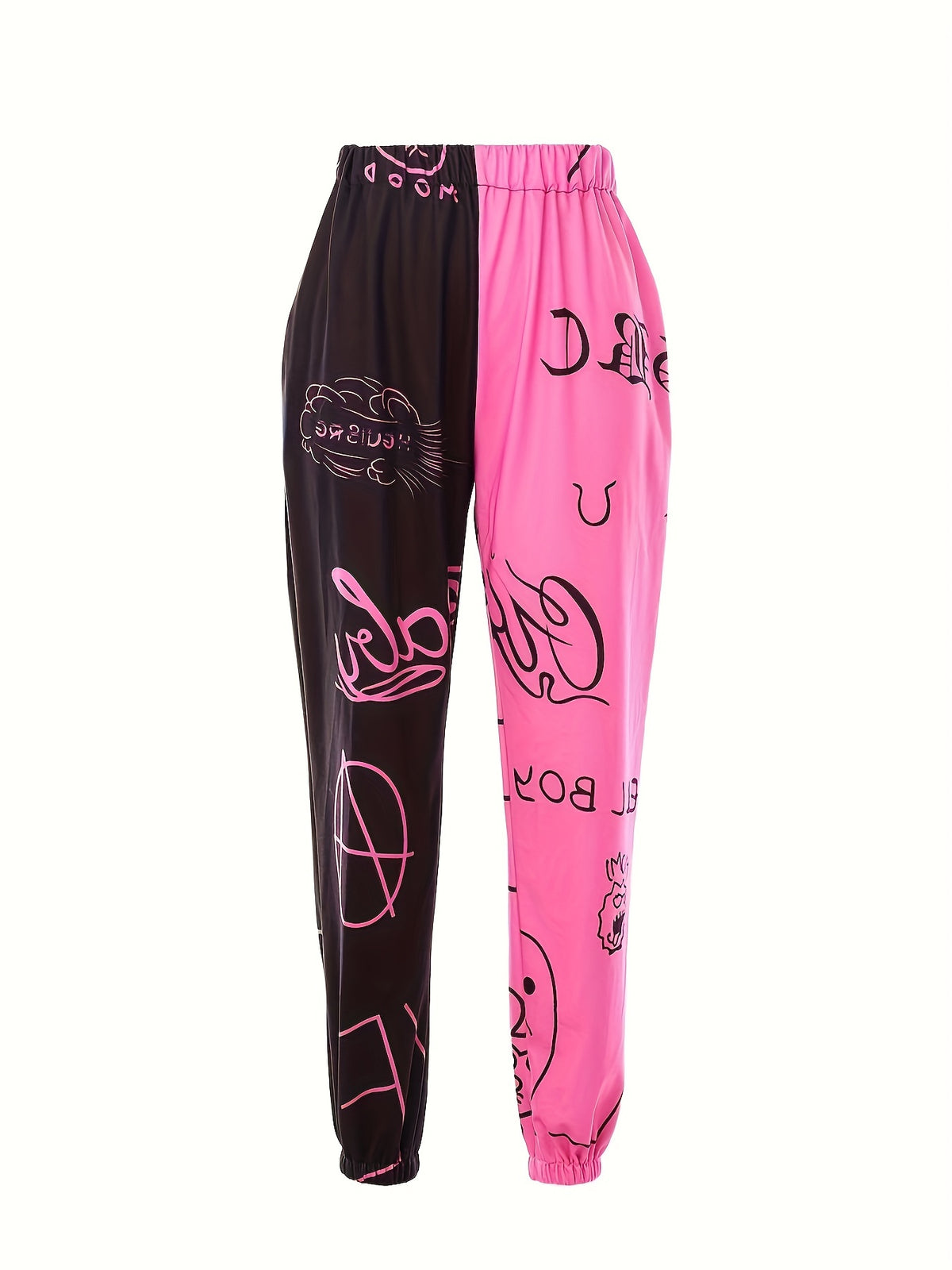 Pantalon de jogging color block pour femme – Streetwear décontracté à coupe ample