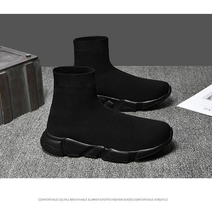 Chaussures de course montantes – Baskets unisexe à enfiler | Baskets réfléchissantes, respirantes et légères pour hommes et femmes