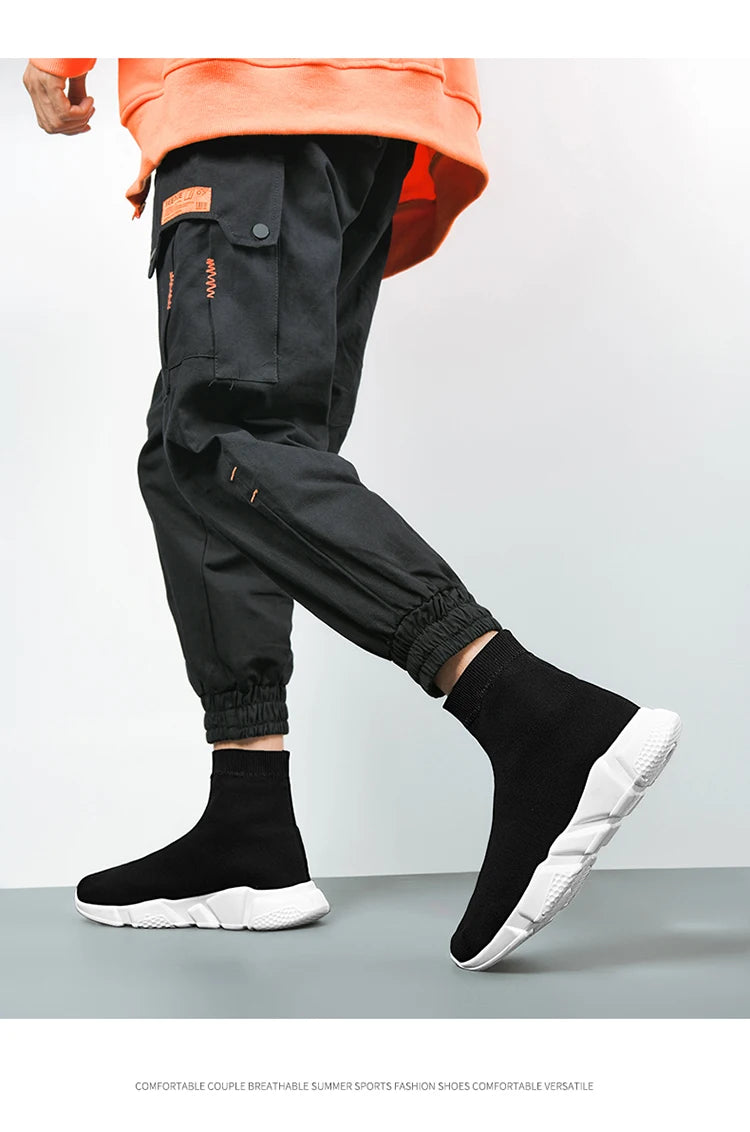 Chaussures de course montantes – Baskets unisexe à enfiler | Baskets réfléchissantes, respirantes et légères pour hommes et femmes