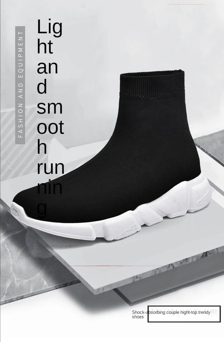 Chaussures de course montantes – Baskets unisexe à enfiler | Baskets réfléchissantes, respirantes et légères pour hommes et femmes