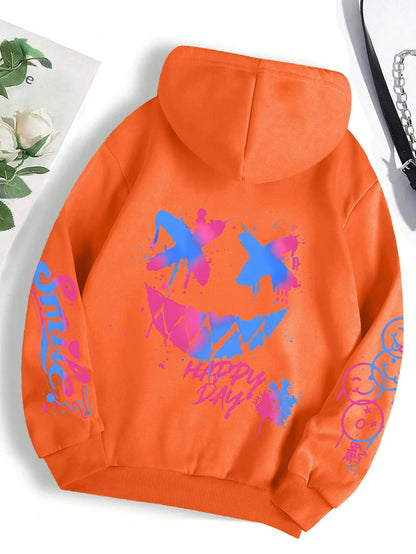 Women’s Fleece Pullover Hoodie – Warm Winter Casual Print Hooded Sweatshirt S-XXL