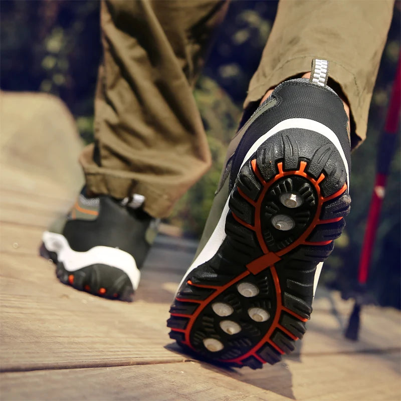 Chaussures de sport légères pour homme – Baskets en microfibre pour la course et la marche