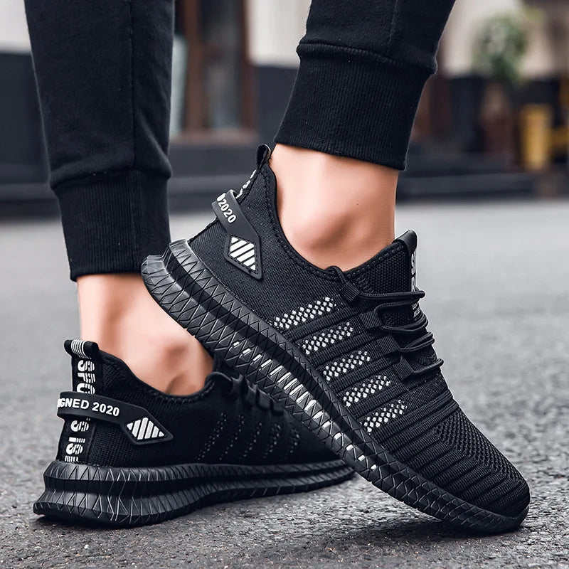 Men’s Flyknit Sneakers – Lightweight Breathable Casual Walking Shoes