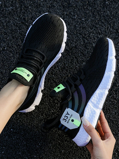 Men’s Lace-Up Mesh Sneakers – Lightweight Breathable Casual Walking Shoes