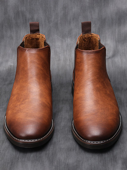 Loom & Soul Men’s Retro Chelsea Boots – Classic Slip-On British Style Boots