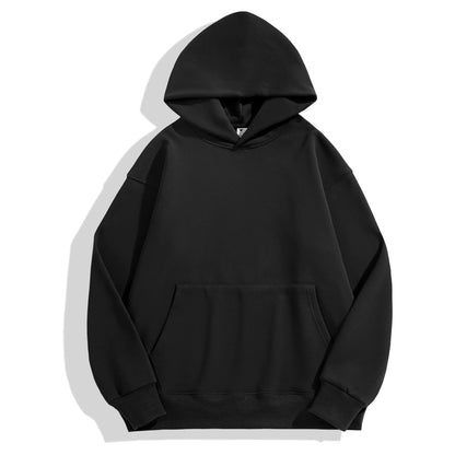 Sweat à capuche épais en molleton pour homme – Coton épais à enfiler, décontracté, style streetwear