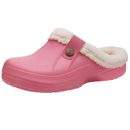 Asgard™ Women’s Waterproof Fur Slippers – Warm & Non-Slip