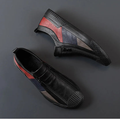 VARELLO™ Men’s Premium Leather Moccasins – High-Quality Casual Driving Shoes | Wear-Resistant, Breathable, Plus-Size Comfort Loafers