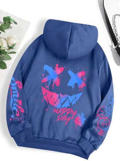 Women’s Fleece Pullover Hoodie – Warm Winter Casual Print Hooded Sweatshirt S-XXL