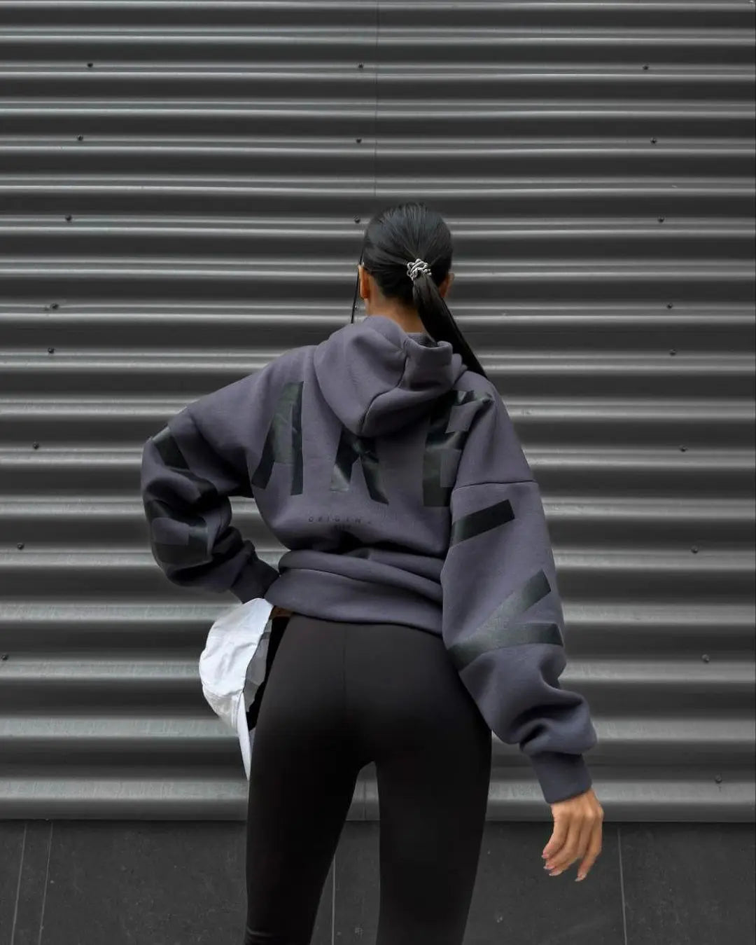 Sweat-shirt à capuche décontracté imprimé pour femme – Coupe ample automne-hiver