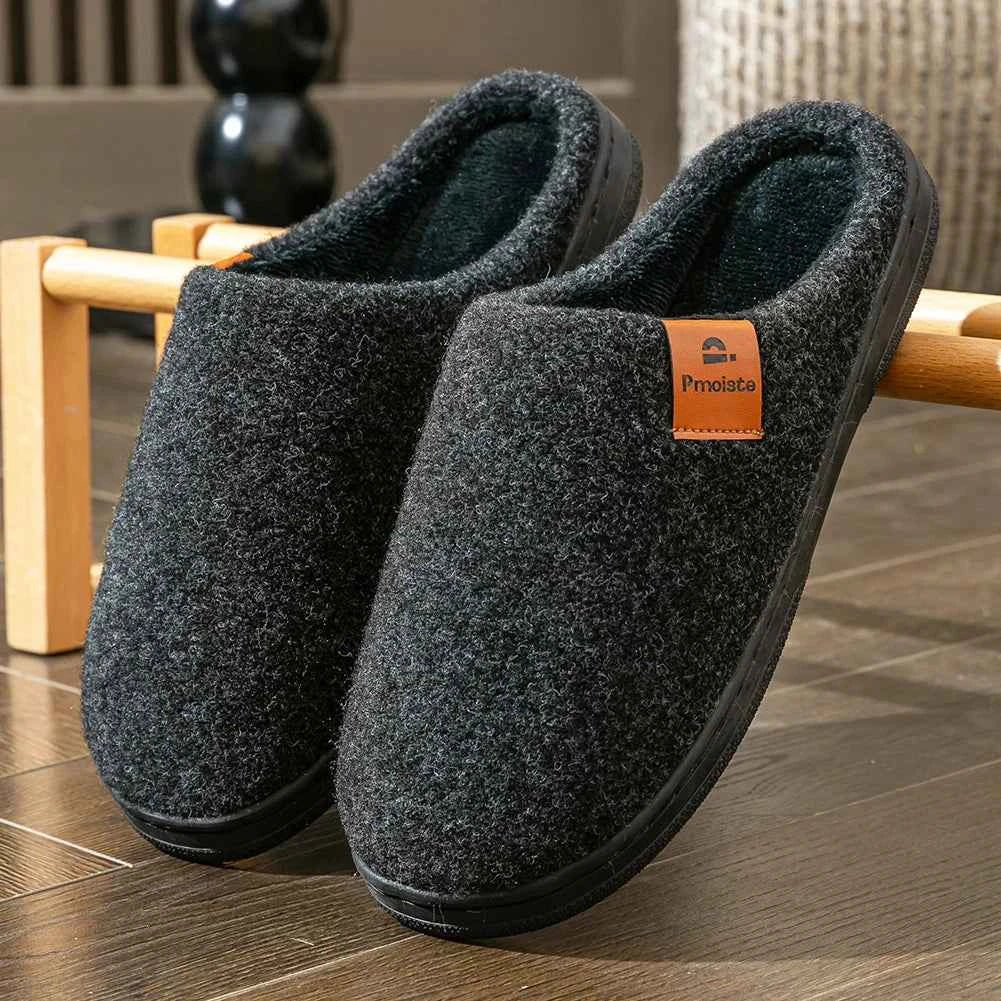 Men’s Memory Foam Slippers – Warm Cushioned Indoor Comfort