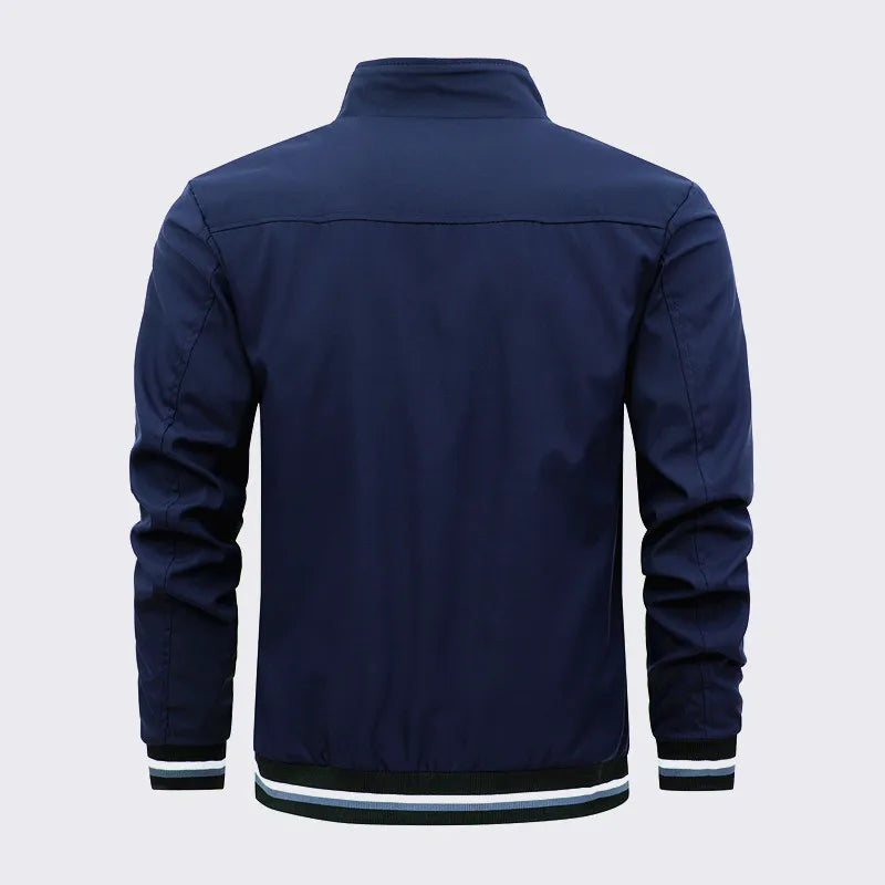 Blouson Aviateur Imperméable Homme Loom & Soul – Coupe-Vent Col Montant